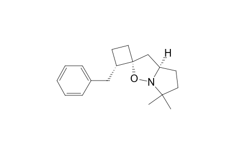 (1R*,2S*,3aR*)-2-Benzyltetrahydro-6',6'-dimethylspiro[cyclobutane-1,2'(3'H)-pyrrolo[1,2-b]isoxazole]