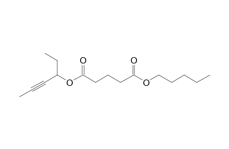 Glutaric acid, hex-4-yn-3-yl pentyl ester