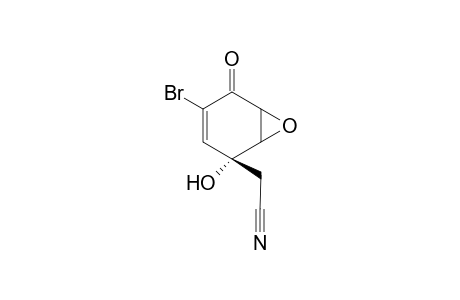 4-Bromo-2-hydroxy-5-oxo-7-oxabicyclo[4.1.0]hept-3-en-2-yl)acetonitrile