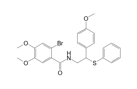 N-[2-(4'-Methoxyphenyl)-2-phenylthioethyl]-2-bromo-4,5-dimethoxybenzamide