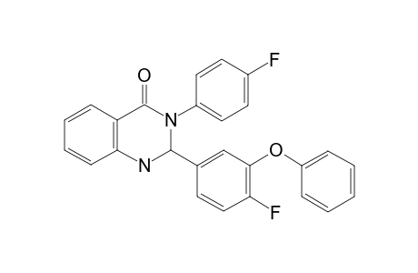 2-(4-Fluoranyl-3-phenoxy-phenyl)-3-(4-fluorophenyl)-1,2-dihydroquinazolin-4-one