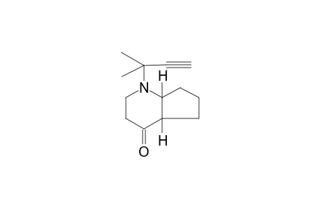 4H-cyclopenta[b]pyridin-4-one, 1-(1,1-dimethyl-2-propynyl)octahydro-, (4aR,7aS)-