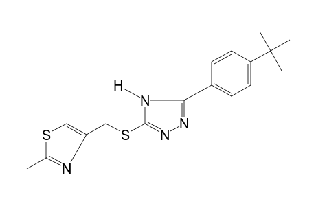 3-(p-tert-butylphenyl)-5-{[(2-methyl-4-thiazolyl)methyl]thio}-4H-1,2,4-triazole