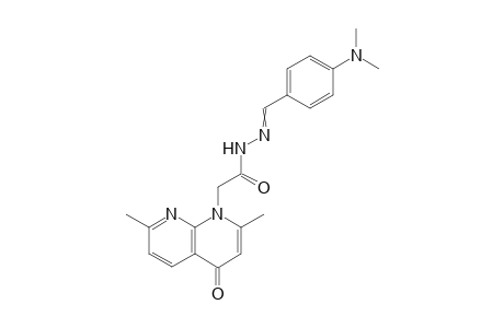 N'-[4-(Dimethylamino)benzylidene]-2-(2,7-dimethyl-4-oxo-1,8-naphthyridin-1(4H)-yl)acetohydrazide