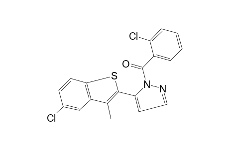 1-(o-chlorobenzoyl)-5-(5-chloro-3-methylbenzo[b]thien-2-yl)pyrazole