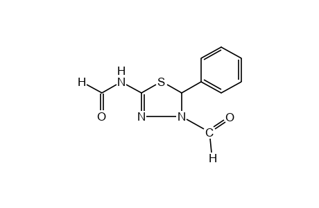 N-(4-formyl-5-phenyl-delta^2-1,3,4-thiadiazolin-2-yl)formamide