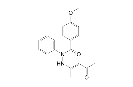 Benzoic acid, 4-methoxy-, 2-(1-methyl-3-oxo-1-butenyl)-1-phenylhydrazide