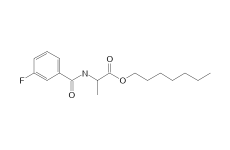 L-Alanine, N-(3-fluorobenzoyl)-, heptyl ester