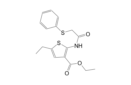 Thiophene-3-carboxylic acid, 5-ethyl-2-phenylthioacetylamino-, ethyl ester