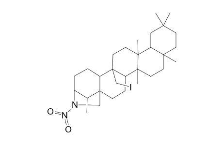 3,5a-Methano-5aH-chryseno[2,1-c]azepine, docosahydro-15a-(iodomethyl)-7b,9a,12,12,13b,16-hexamethyl-4-nitro-, [3S-(3.alpha.,5a.alpha.,7a.alpha.,7b.beta.,9a.beta.,13a.beta.,13b.al pha.,15a.beta.,15b.alpha.,16S*)]-