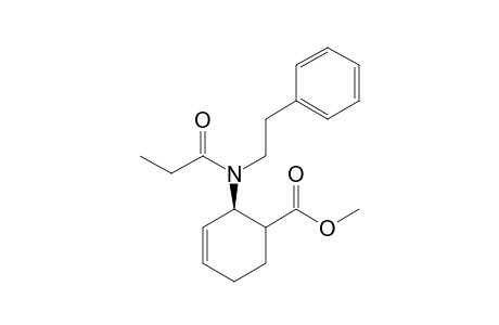 Methyl (cis)-2-[(2'-phenylethyl)propanoylamino]cyclohex-3-ene-1-carboxylate