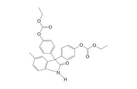 3,3-bis(p-hydroxyphenyl)-5-methyl-2-indolinone, bis(ethyl carbonate) (ester)