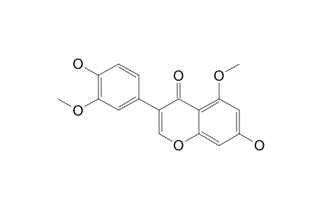 GERONTOISOFLAVONE-A;7,4'-DIHYDROXY-5,3'-DIMETHOXYISOFLAVONE