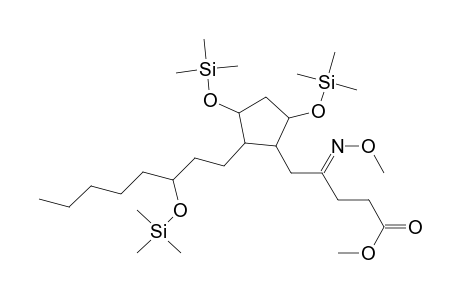 4-(methoxyimino)-5-(2-(3-(trimethylsiloxy)octyl)-3,5-di(trimethylsiloxy)-cyclopentyl)pentanoic acid methyl ester