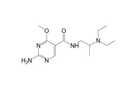 2-amino-N-[2-(diethylamino)propyl]-4-methoxy-5-pyrimidinecarboxamide