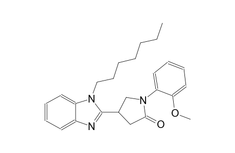 4-(1-heptyl-1H-benzimidazol-2-yl)-1-(2-methoxyphenyl)-2-pyrrolidinone