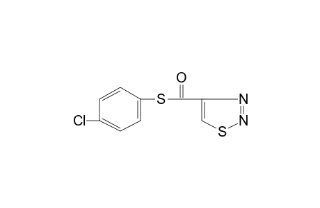 1,2,3-thiadiazole-4-carbothioic acid, S-(p-chlorophenyl)ester