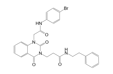 3-(1-[2-(4-bromoanilino)-2-oxoethyl]-2,4-dioxo-1,4-dihydro-3(2H)-quinazolinyl)-N-(2-phenylethyl)propanamide