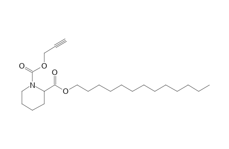 Pipecolic acid, N-propargyloxycarbonyl-, tridecyl ester