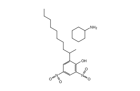 2,4-dinitro-6-(1-methylnonyl)phenol, compound with cyclohexylamine (1:1)
