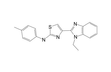 1-Ethyl-2-[2'-(p-methylphenylamino)-1,3-thiazolyl]benzimidazole