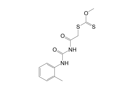 dithiocarbonic acid, o-methyl ester, S-ester with 1-(mercaptoacetyl)-3-o-tolylurea