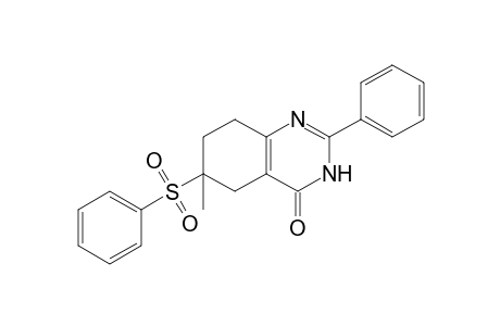 6-METHYL-2-PHENYL-6-(PHENYLSULFONYL)-5,6,7,8-TETRAHYDRO-3H-QUINAZOLIN-4(3H)-ONE