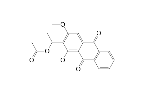 1-(1-Hydroxy-3-methoxy-9,10-dioxo-2-anthryl)ethyl acetate