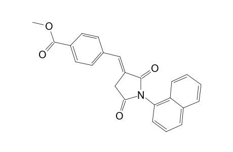 benzoic acid, 4-[(E)-[1-(1-naphthalenyl)-2,5-dioxo-3-pyrrolidinylidene]methyl]-, methyl ester