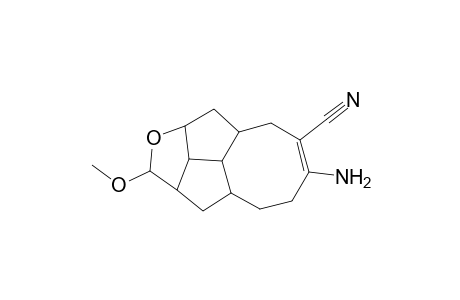 Cycloocta[3,4]pentaleno[1,6-bc]furan-7-carbonitrile, 6-amino-2,2a,3,3a,4,5,8,8a,9,9a,9b,9c-dodecahydro-2-methoxy-