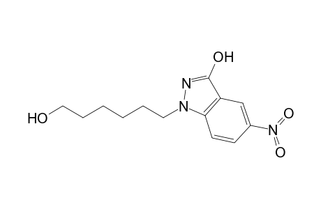 1-(6-hydroxyhexyl)-5-nitro-2H-indazol-3-one