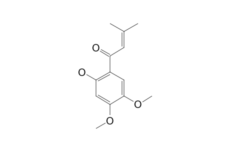 1-(2-Hydroxy-4,5-dimethoxyphenyl)-3-methyl-2-buten-1-one;beta,beta-dimethylacrylophenone