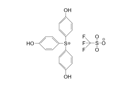 Methanesulfonic acid, trifluoro-, ion(1-), tris(4-hydroxyphenyl)sulfoniumCM 1Sulfonium, tris(4-hydroxyphenyl)-, salt with trifluoromethanesulfonic acid, (1:1