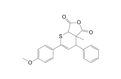 3-Methyl-6-(p-methoxyphenyl)-4-phenyl-3,4-dihydro-2H-thiopyran-2,3-dicarboxylic anhydride