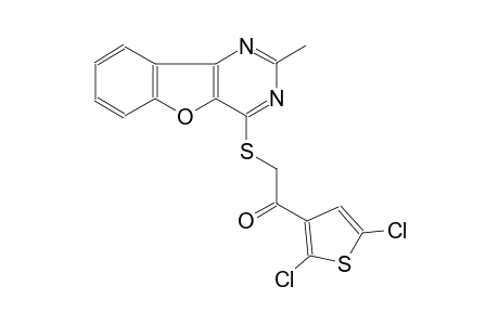 1-(2,5-dichloro-3-thienyl)-2-[(2-methyl[1]benzofuro[3,2-d]pyrimidin-4-yl)sulfanyl]ethanone