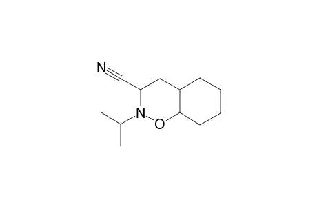 2-Isopropyl-octahydrobenzo[e][1,2]oxazine-3-carbonitrile