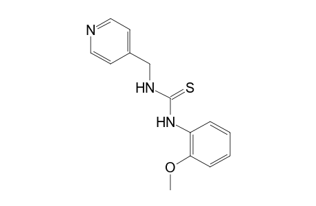 1-(o-methoxyphenyl)-3-[(4-pyridyl)methyl]-2-thiourea