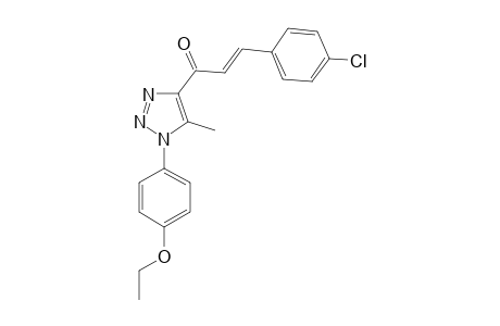 (E)-3-(4-Chlorophenyl)-1-[1-(4-ethoxyphenyl)-5-methyl-1H-1,2,3-triazol-4-yl]prop-2-en-1-one