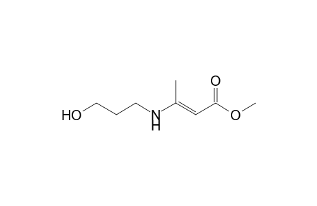 7-Hydroxy-3-methyl-4-aza-hept-2-enoic acid, methyl ester