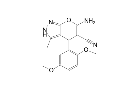 6-amino-4-(2,5-dimethoxyphenyl)-3-methyl-1,4-dihydropyrano[2,3-c]pyrazole-5-carbonitrile