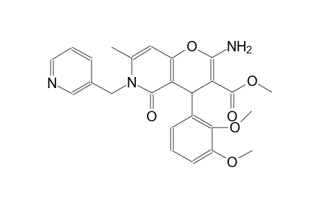 methyl 2-amino-4-(2,3-dimethoxyphenyl)-7-methyl-5-oxo-6-(3-pyridinylmethyl)-5,6-dihydro-4H-pyrano[3,2-c]pyridine-3-carboxylate