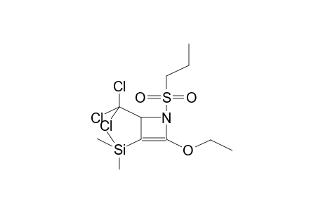 1-PROPYLSULPHONYL-2-ETHOXY-3-TRIMETHYLSILYL-4-TRICHLOROMETHYL-2-AZETINE