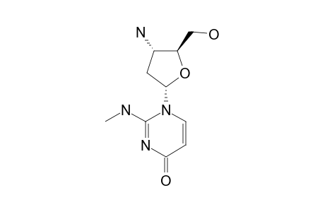 1-(3-AMINO-2,3-DIDEOXY-ALPHA-D-ERYTHRO-PENTOFURANOSYL)-2-METHYLAMINOPYRIMIDIN-4(1H)-ONE