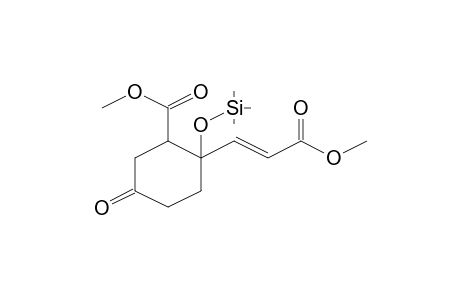 2-[(E)-3-methoxy-3-oxoprop-1-enyl]-5-oxo-2-trimethylsilyloxy-1-cyclohexanecarboxylic acid methyl ester