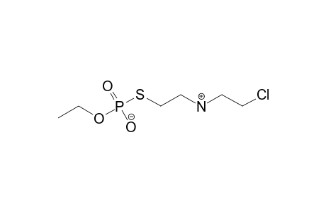 phosphorothioic acid, S-{2-[(2-chloroethyl)amino]ethyl} O-ethyl ester
