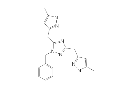 1-BENZYL-3,5-BIS-[3'(5')-METHYL-5'(3')-PYRAZOLYL]-1,2,4-TRIAZOLE