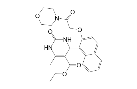 2-keto-4-[2-(2-keto-2-morpholino-ethoxy)-1-naphthyl]-6-methyl-3,4-dihydro-1H-pyrimidine-5-carboxylic acid ethyl ester