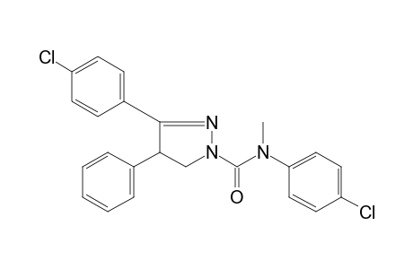 4'-chloro-3-(p-chlorophenyl)-N-methyl-4-phenyl-2-pyrazoline-1-carboxanilide