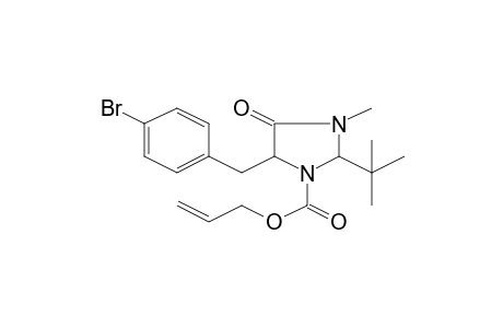 5-(4-Bromobenzyl)-2-t-butyl-3-methyl-4-oxoimidazolidine-1-carboxylic acid, allyl ester