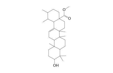 Urs-12-en-28-oic acid, 3-hydroxy-, methyl ester, (3.beta.)-